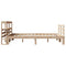 vidaXL Bed Frame with Headboard without Mattress 140x190 cm