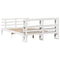 vidaXL Bed Frame with Headboard without Mattress White 140x190 cm