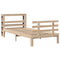 vidaXL Bed Frame with Headboard without Mattress 100x200 cm
