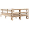 vidaXL Bed Frame with Headboard without Mattress 140x200 cm