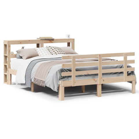 vidaXL Bed Frame with Headboard without Mattress 150x200 cm King Size