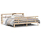 vidaXL Bed Frame with Headboard without Mattress 180x200 cm Super King