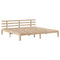 vidaXL Bed Frame with Headboard without Mattress 180x200 cm Super King