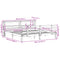 vidaXL Bed Frame with Headboard without Mattress 180x200 cm Super King