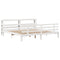 vidaXL Bed Frame with Headboard without Mattress White 180x200 cm Super King