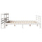 vidaXL Bed Frame with Headboard without Mattress White 200x200 cm