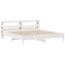vidaXL Bed Frame without Mattress White 200x200 cm Solid Wood Pine