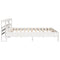 vidaXL Bed Frame without Mattress White 200x200 cm Solid Wood Pine