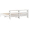 vidaXL Bed Frame without Mattress White 200x200 cm Solid Wood Pine