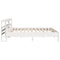 vidaXL Bed Frame without Mattress White 180x200 cm Super King Solid Wood Pine
