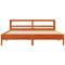 vidaXL Bed Frame without Mattress Wax Brown 180x200 cm Super King Solid Wood Pine
