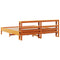 vidaXL Bed Frame without Mattress Wax Brown 180x200 cm Super King Solid Wood Pine