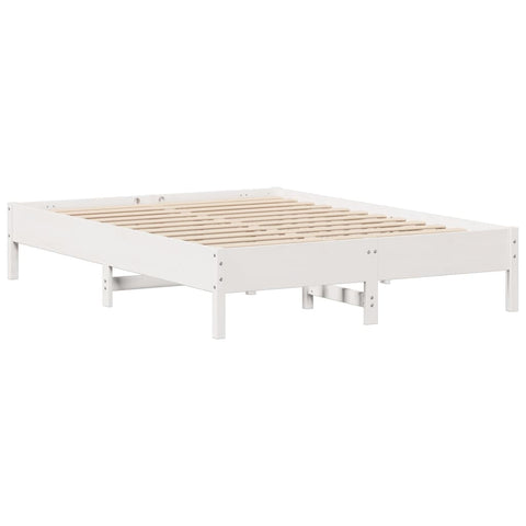 vidaXL Bed Frame without Mattress White 160x200 cm Solid Wood Pine
