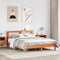 vidaXL Bed Frame without Mattress Wax Brown 160x200 cm Solid Wood Pine