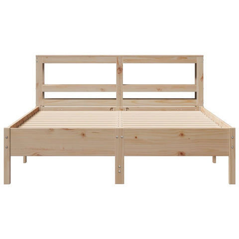 vidaXL Bed Frame without Mattress 140x200 cm Solid Wood Pine