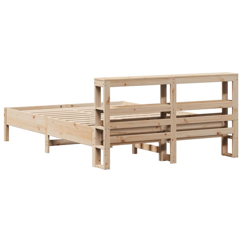 vidaXL Bed Frame without Mattress 140x200 cm Solid Wood Pine