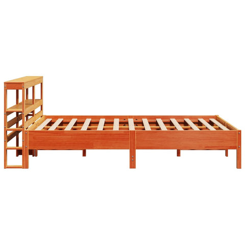 vidaXL Bed Frame without Mattress Wax Brown 140x200 cm Solid Wood Pine