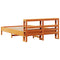 vidaXL Bed Frame without Mattress Wax Brown 140x200 cm Solid Wood Pine