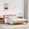 vidaXL Bed Frame without Mattress Wax Brown 140x200 cm Solid Wood Pine