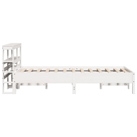 vidaXL Bed Frame without Mattress White 120x200 cm Solid Wood Pine