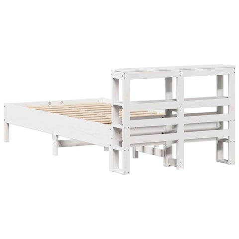 vidaXL Bed Frame without Mattress White 120x200 cm Solid Wood Pine