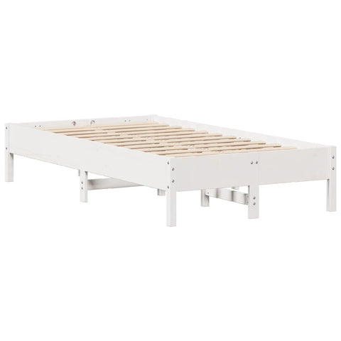 vidaXL Bed Frame without Mattress White 90x200 cm Solid Wood Pine