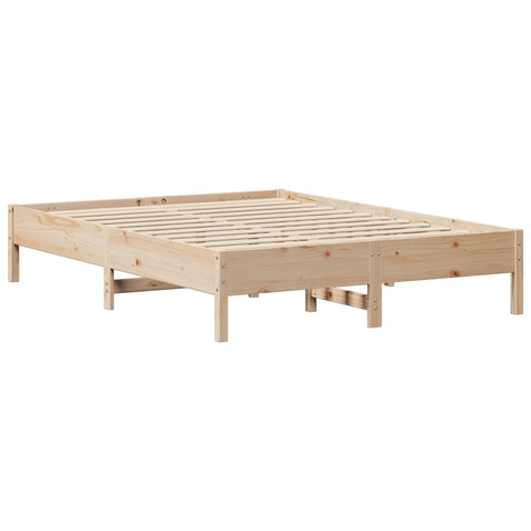 vidaXL Bed Frame without Mattress 140x190 cm Solid Wood Pine