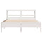 vidaXL Bed Frame without Mattress White 140x190 cm Solid Wood Pine