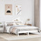 vidaXL Bed Frame without Mattress White 140x190 cm Solid Wood Pine