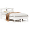 vidaXL Bed Frame without Mattress White 75x190 cm Small Single Solid Wood Pine
