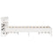 vidaXL Bed Frame without Mattress White 75x190 cm Small Single Solid Wood Pine