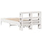 vidaXL Bed Frame without Mattress White 75x190 cm Small Single Solid Wood Pine