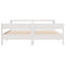 vidaXL Bed Frame without Mattress White 200x200 cm Solid Wood Pine