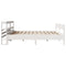 vidaXL Bed Frame without Mattress White 200x200 cm Solid Wood Pine