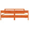 vidaXL Bed Frame without Mattress Wax Brown 200x200 cm Solid Wood Pine