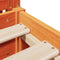 vidaXL Bed Frame without Mattress Wax Brown 200x200 cm Solid Wood Pine