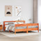 vidaXL Bed Frame without Mattress Wax Brown 200x200 cm Solid Wood Pine