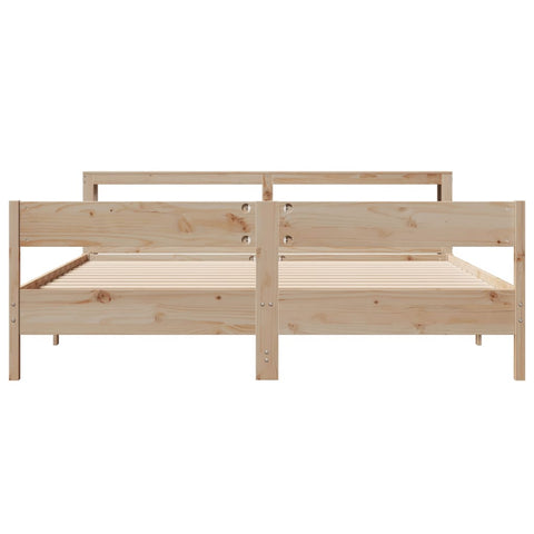 vidaXL Bed Frame without Mattress 180x200 cm Super King Solid Wood Pine