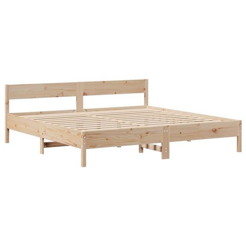 vidaXL Bed Frame without Mattress 180x200 cm Super King Solid Wood Pine