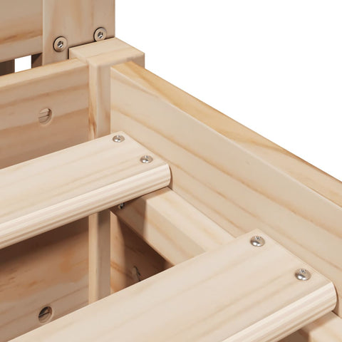 vidaXL Bed Frame without Mattress 180x200 cm Super King Solid Wood Pine