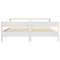 vidaXL Bed Frame without Mattress White 180x200 cm Super King Solid Wood Pine