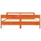 vidaXL Bed Frame without Mattress Wax Brown 180x200 cm Super King Solid Wood Pine