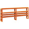 vidaXL Bed Frame without Mattress Wax Brown 180x200 cm Super King Solid Wood Pine