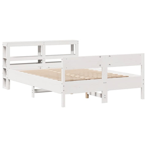 vidaXL Bed Frame without Mattress White 160x200 cm Solid Wood Pine