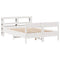 vidaXL Bed Frame without Mattress White 160x200 cm Solid Wood Pine