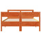 vidaXL Bed Frame without Mattress Wax Brown 160x200 cm Solid Wood Pine