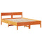 vidaXL Bed Frame without Mattress Wax Brown 160x200 cm Solid Wood Pine