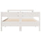 vidaXL Bed Frame without Mattress White 150x200 cm King Size Solid Wood Pine