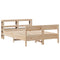 vidaXL Bed Frame without Mattress 140x200 cm Solid Wood Pine