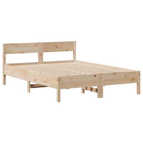 vidaXL Bed Frame without Mattress 140x200 cm Solid Wood Pine